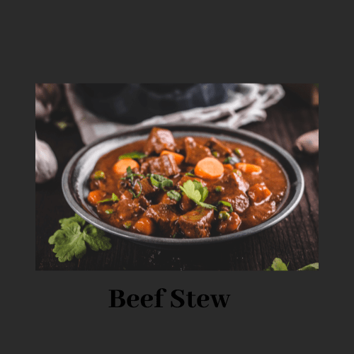 Here's an alt tag for the image: Delicious beef stew in a bowl.